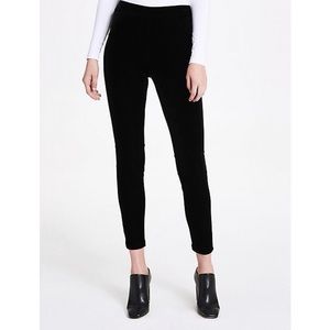 NWT Calvin Klein Black Velvet Stretch Legging